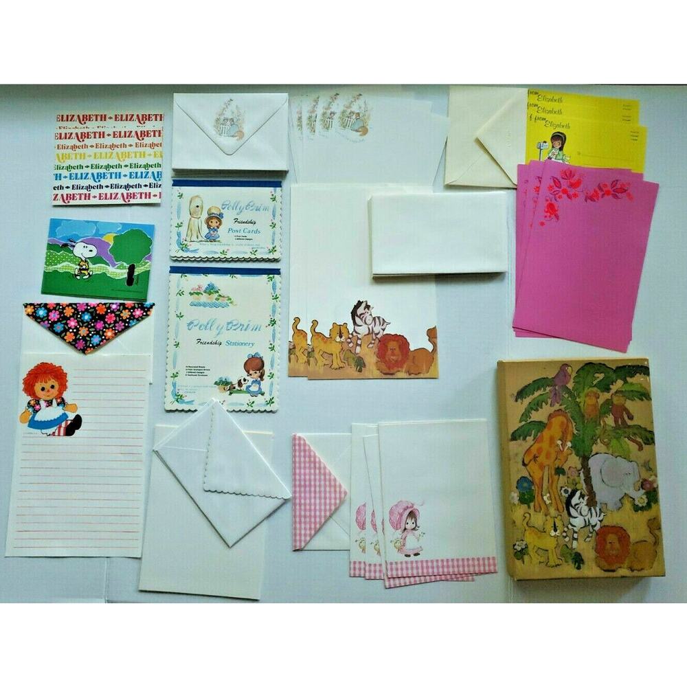Vtg‎ Stationary Hallmark Bobbs Merrill Polly Prim American Greeting & more U113